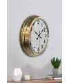 40 cm Metal Gold Standart Duvar Saati – Modern ve Dekoratif Tasarım