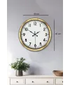 40 cm Metal Gold Standart Duvar Saati – Modern ve Dekoratif Tasarım