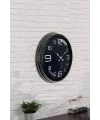 40 cm Siyah Metal Modern Duvar Saati
