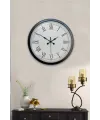 40 cm Siyah Metal Retro Duvar Saati