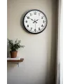 40 cm Siyah Metal Standart Duvar Saati