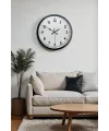 40 cm Siyah Metal Standart Duvar Saati