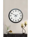 40 cm Siyah Metal Standart Duvar Saati