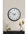 40 cm Siyah Metal Standart Duvar Saati