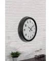 40 cm Siyah Metal Standart Duvar Saati