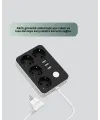 4.1a Hızlı Şarjlı Akım Korumalı 4 Priz Ve 3 Usb Çıkışlı Priz