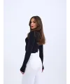 42231 TRİKO BALIKÇI KAZAK-SİYAH