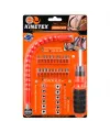 43pcs Silikon Sap Akrobat Uzatmalı Tornavida Bits Seti Manyetik Uç Tutucu Ktx-3451