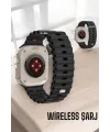 45 Mm Gri Kasa Ultra Akıllı Saat Sesli Görüşme, Sağlık Takibi, Suya Dayanıklı