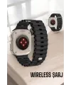 45 Mm Gri Kasa Ultra Akıllı Saat Sesli Görüşme, Sağlık Takibi, Suya Dayanıklı