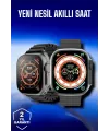 45 Mm Gri Kasa Ultra Akıllı Saat Sesli Görüşme, Sağlık Takibi, Suya Dayanıklı