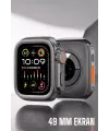 45 Mm Gri Kasa Ultra Akıllı Saat Sesli Görüşme, Sağlık Takibi, Suya Dayanıklı