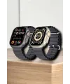 45 Mm Gri Kasa Ultra Akıllı Saat Sesli Görüşme, Sağlık Takibi, Suya Dayanıklı