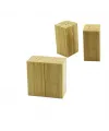 4.5x5cm--y:9cm   2pcs   Mıknatıslı İkiz   Ahşap Bambu  Baharatlık - Tuzluk