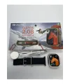 49 Mm Ekranlı Siyah Silikon Kordonlu Akıllı Saat, Nabız Sensörü Ve Sesli Görüşme Özellikli