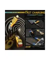 4in1 Pd 65 Watt Type-c/27 Watt İphone Halat Örgü Kırılmaz Uç 1mt Hızlı Şarj Ve Data Kablosu Fp98