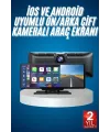 4k Ultra Araç İçi Ön Ve Arka Kameralı Ekran Hd 2 Kameralı Torpido Üstü Araç Multimedya