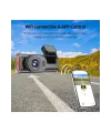 4k Wifi Çift Kameralı Araç Kamerası Gece Görüşlü G-sensörlü Dash Cam 170 Derece