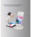 4’lü Apple Kablosuz Şarj Standı İphone Watch Ve Airpods Çoklu Şarjlı