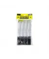 4pcs = 2tkm Plastik Krom Kaplama Duşakabin Kolu 10mm