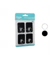 4pcs Cloud Askı No-2 Siyah - Beyaz Plastik Yapışkanlı Montaj