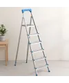5+1 Basamaklı Metal Merdiven 125 cm - 120 kg Kapasiteli