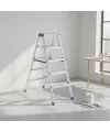 5+5 Çift Basamaklı Alüminyum Metal Merdiven