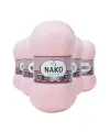 5 Adet Angora Lüks El Örgü İpi Pembe 11502
