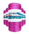 5 Adet Polyester Makrome İpi 1538 Fuşya 100 gr