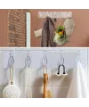 5'li Güçlü Yapışkanlı Şeffaf Duvar Askısı Banyo Mutfak Düzenleyici Pratik Askılık