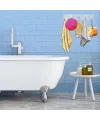 5'li Güçlü Yapışkanlı Şeffaf Duvar Askısı Banyo Mutfak Düzenleyici Pratik Askılık