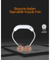 5 Kanatlı Sessiz Mini Fan 3 Vitesli Katlanabilir Asılabilir