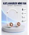 5 Kanatlı Sessiz Mini Fan 3 Vitesli Katlanabilir Asılabilir