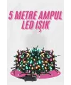 5 Metre Ampul Led Işık Renkli Rgb Çok Renkli Led Aydınlatma