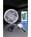 5 Metre Şerit Led Rgb Işıklı Kumandalı Güç Adaptörü Her Ortama Uygun