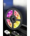 5 Metre Şerit Led Rgb Işıklı Kumandalı Güç Adaptörü Her Ortama Uygun