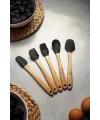 5 Parça Bambu Saplı Mini Supatula Seti