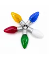50 Adet Mix Renkli Gece Lambası Ampul E14 - 10w C7