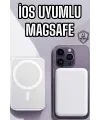 5000 Mah İos Uyumlu Magsafe Kablosuz Şarj Hızlı Şarj Desteği