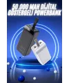 50.000 Mah Powerbank Turbo Hızlı Led Göstergeli Android İos Uyumlu Taşınabilir Askılı