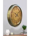 52 cm Eskitme Metal Retro Duvar Saati