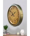 52 cm Eskitme Metal Retro Duvar Saati