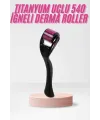 540 Iğneli Derma Roller 1mm Titanyum Uçlu Saç Kaş Serum Kullanımına Uygun