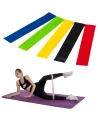 5li Egzersiz Direnç Bant Seti Pilates Crossfit Ekipmanları