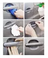5li Set Araba Kapı Kolu Koruyucu Çizilme Önleyici Şeffaf Sticker Film Koruma Seti