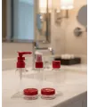 5’li Seyahat Boy Kozmetik Şişe Seti 30 Ml Çantalı Organizer