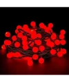 5m 28 Led Kırmızı Işık Siyah Kablo Fişli