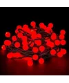 5m 28 Led Kırmızı Işık Siyah Kablo Fişli Eklemeli Mz-18-18