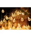 5m 28 Led Kristal Top Gün Işığı Şeffaf Kablo Fişli Eklemeli