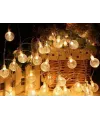 5m 28 Led Kristal Top Gün Işığı Şeffaf Kablo Fişli Eklemeli Mz-18-14